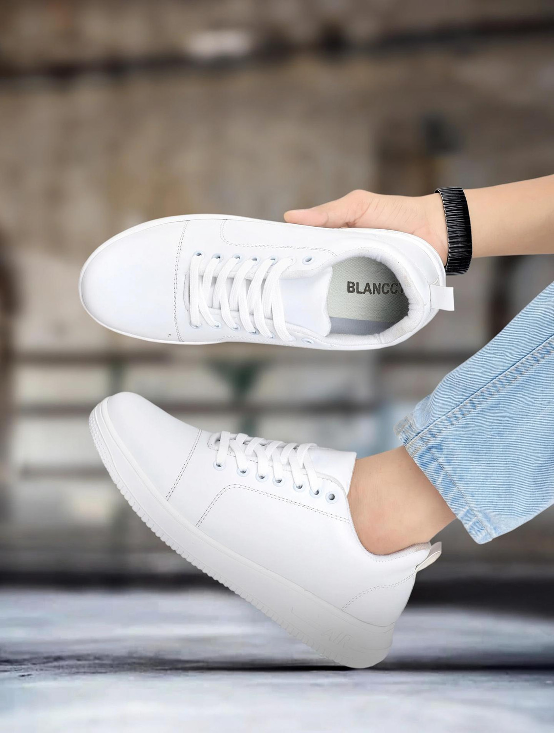 BLANCCY Sneakers For Men (White , 9) - Image 1
