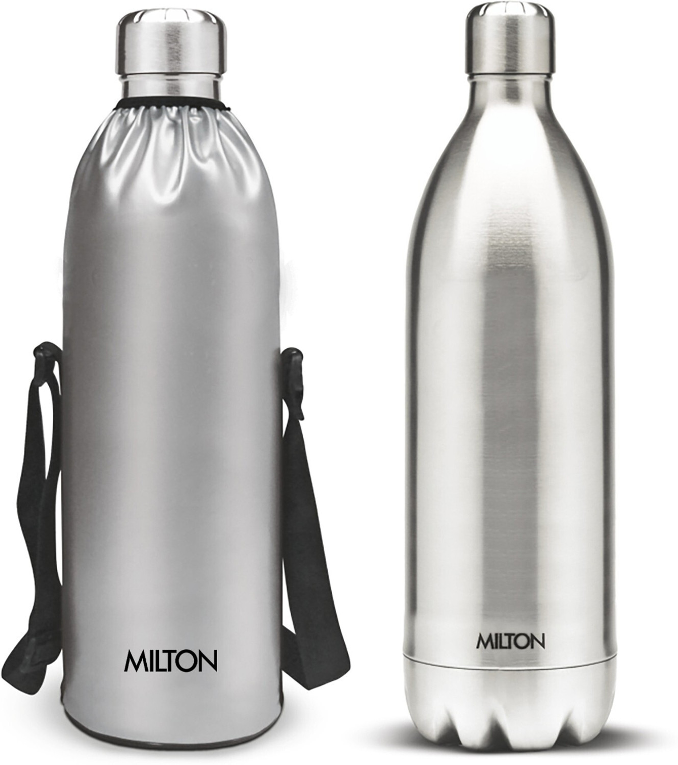 MILTON Duo DLX 1800 Thermosteel Hot and Cold water 1.8 L Steel Flask (Pack of 1, Silver) - Image 1