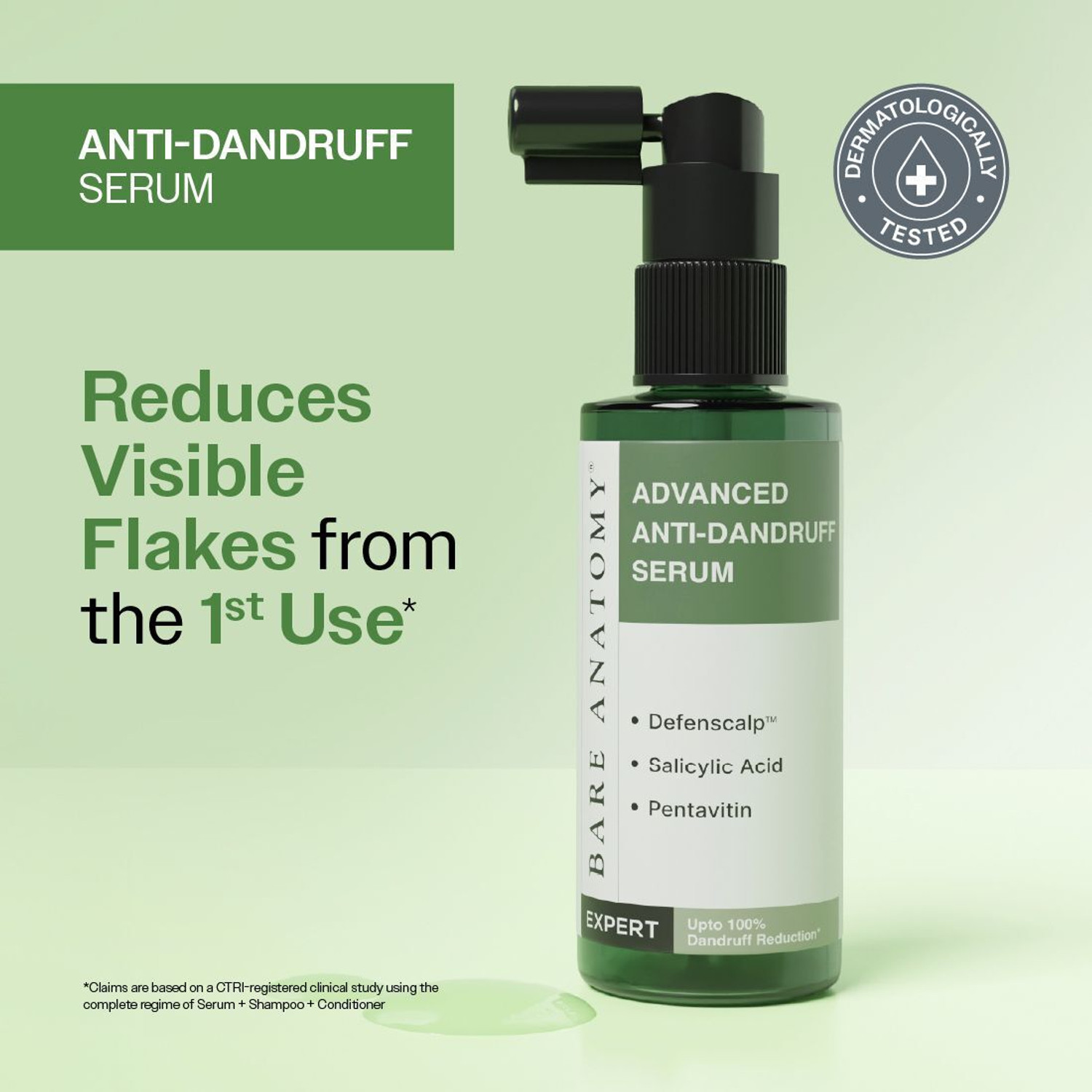 BARE ANATOMY Advanced Anti Dandruff Serum | Up to 100% Dandruff Reduction | For Men & Women (50 ml) - Image 1
