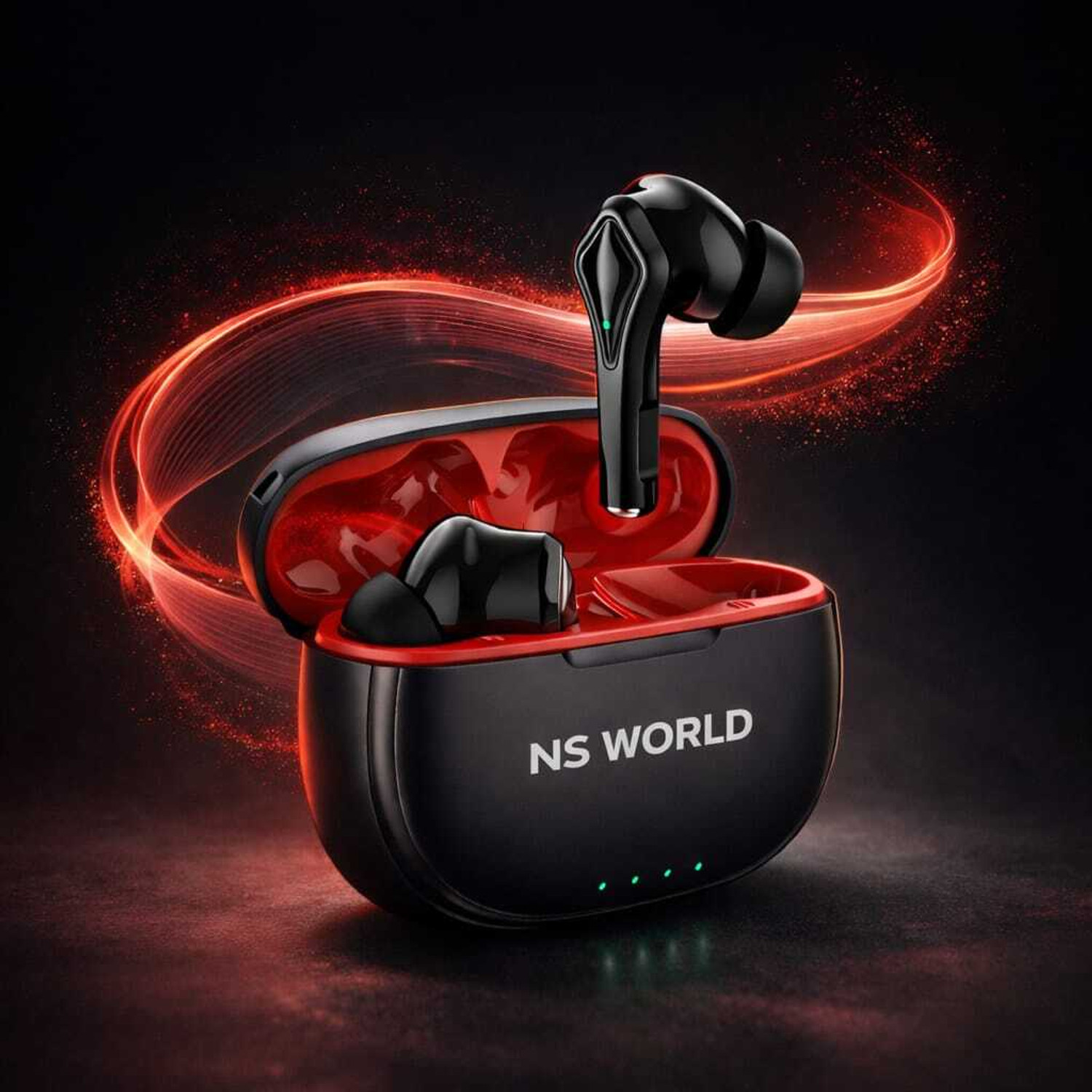 NS WORLD Thar Roxx TWS Earbuds with Mic | Game On | Touch | Type-C | Wireless Earphones Bluetooth Gaming Headset (Black, True Wireless) - Image 1