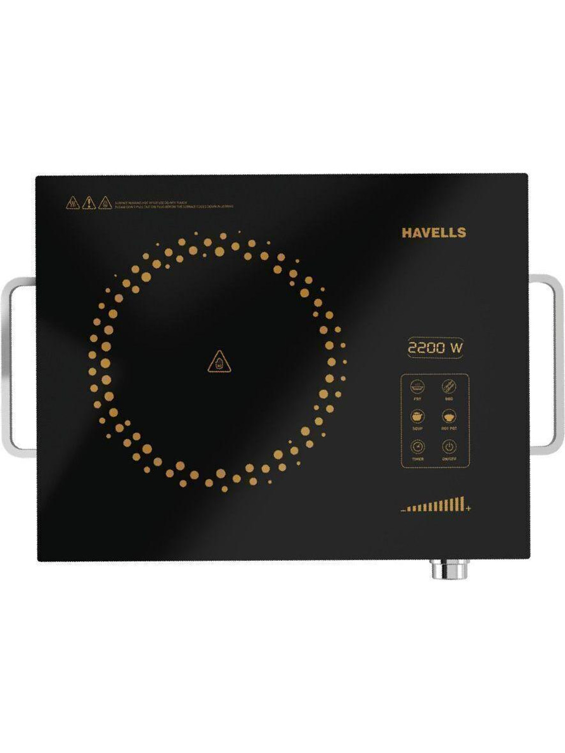 HAVELLS 2200 W Infrared Cooktop Touch Panel (Black, glo tc22) - Image 1