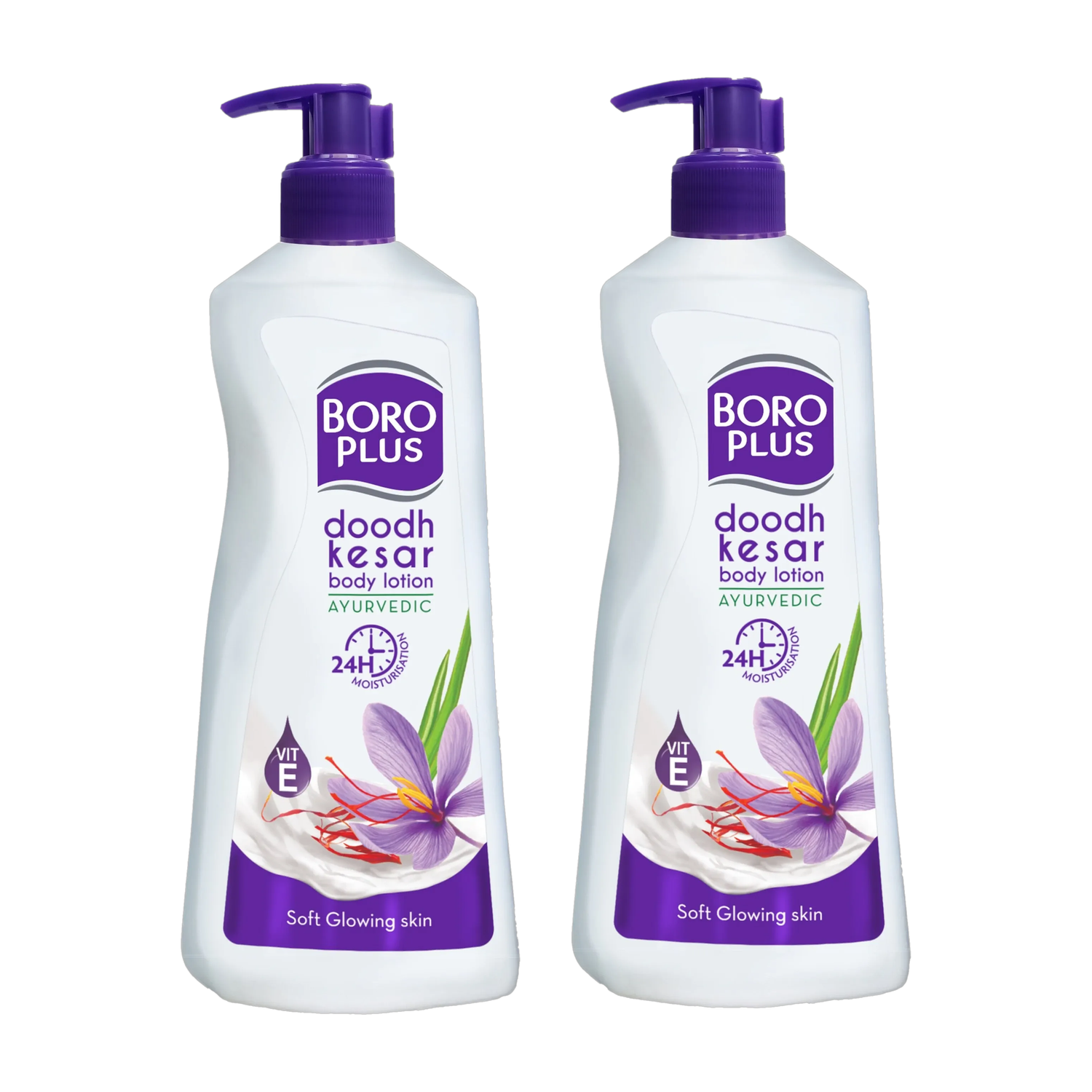 BOROPLUS Doodh Kesar Lotion 400ml - Pack of 2 (800 ml) - Image 1