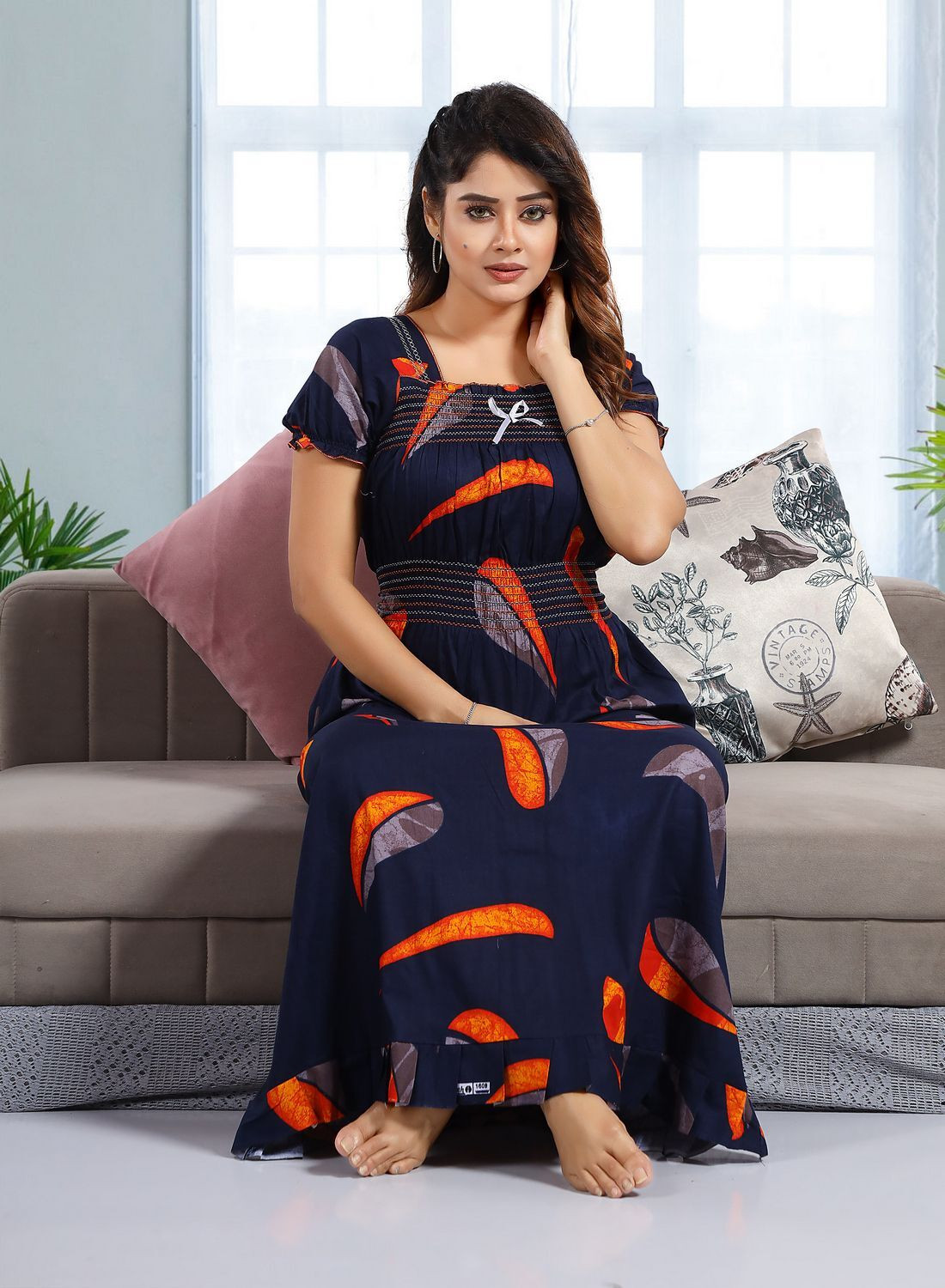 CINCO Women Multicolor Nighty - Image 1