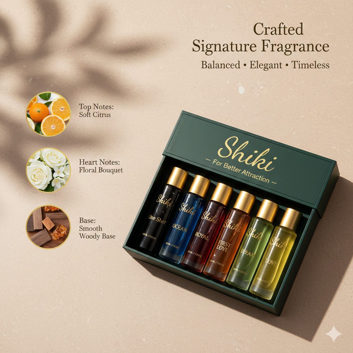 SHIKI Long Lasting Fragrance with Perfectly Crafted Luxury Notes Eau de Parfum - 60 ml (For Men & Women) - Image 1