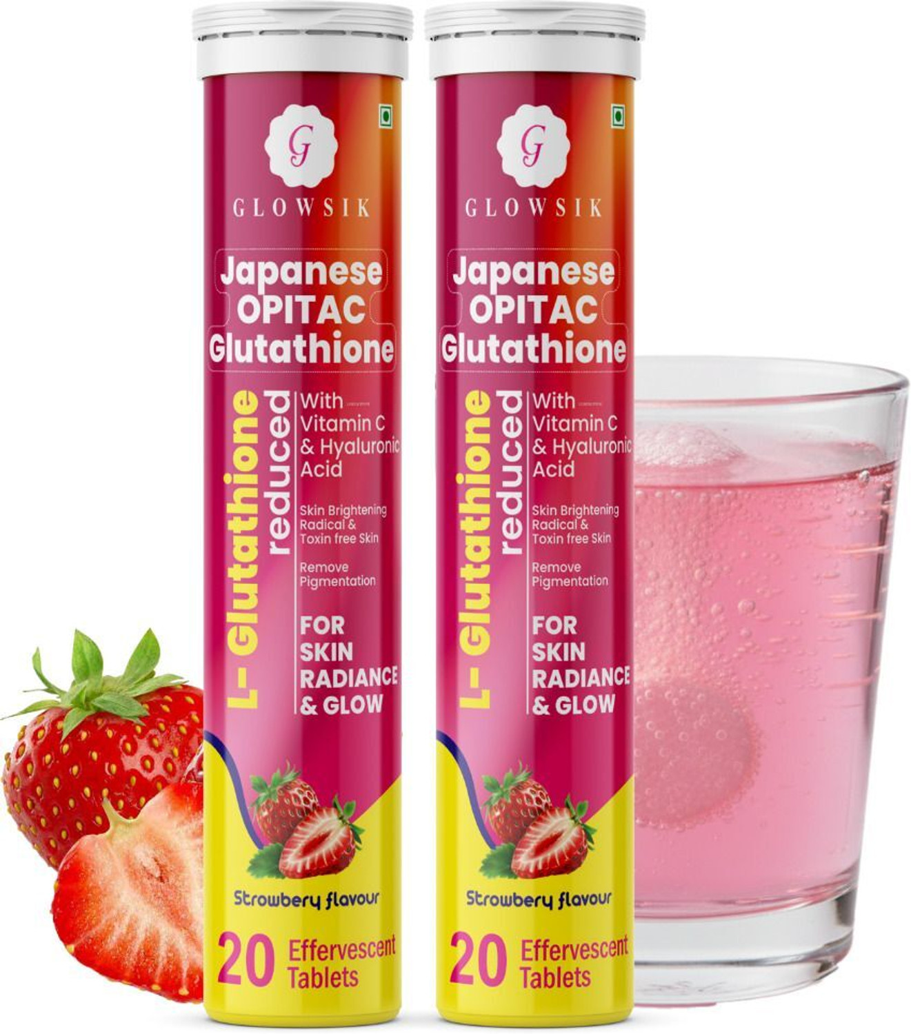G GLOWSIK L-Glutathione 600mg Effervescent Tablets - Image 1