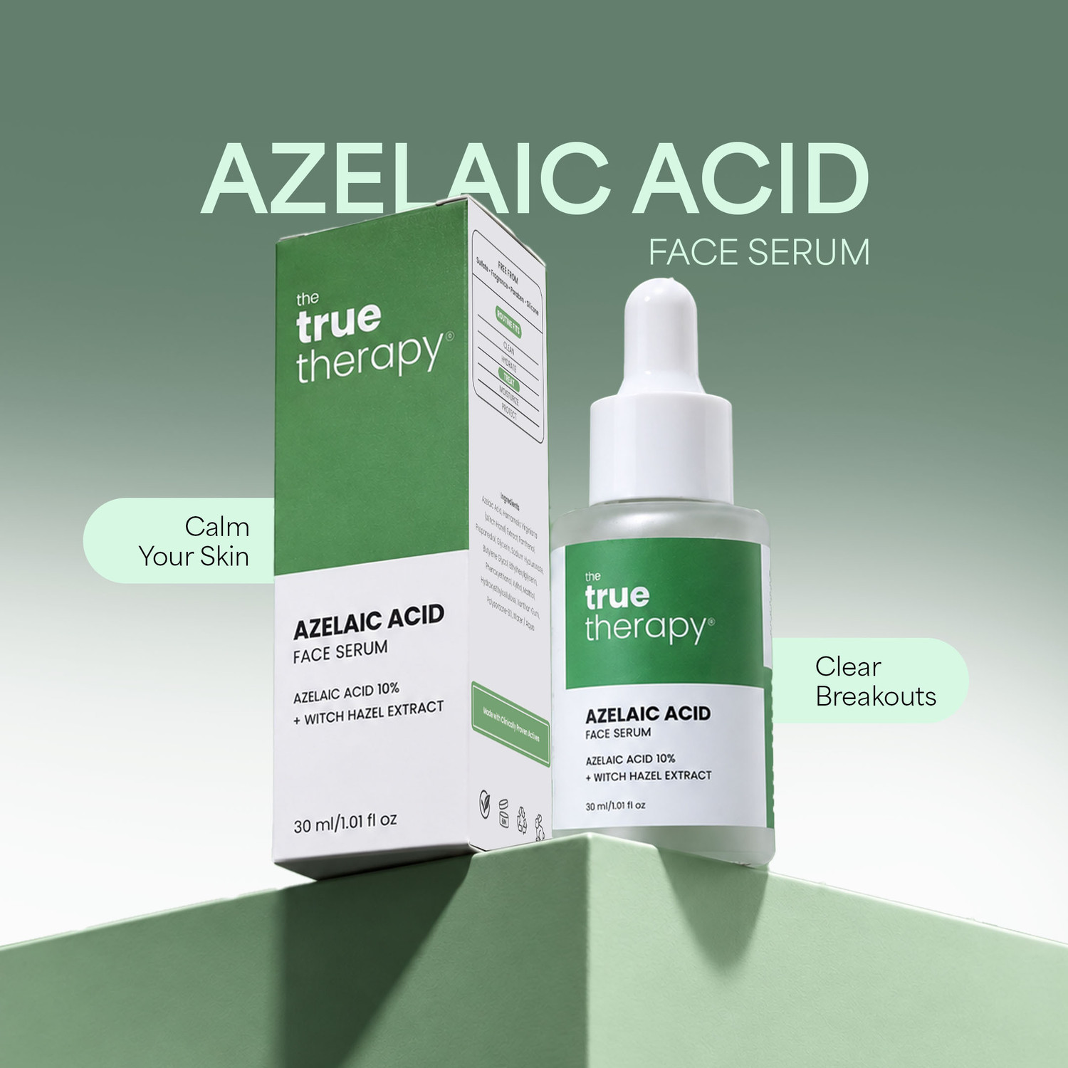 The True Therapy Azelaic Acid 10% Face Serum with Niacinamide and - Image 1
