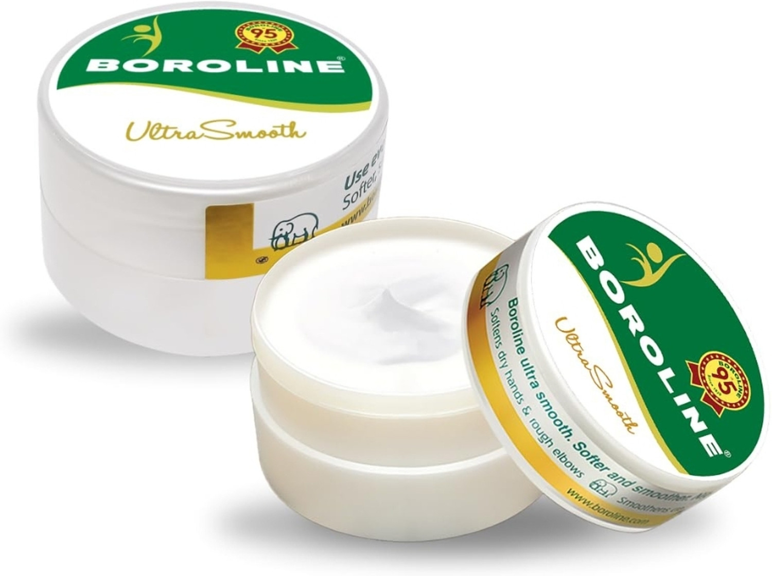 BOROLINE Ultra Smooth Cream, Pack of 2 Pots (80 g) - Image 1