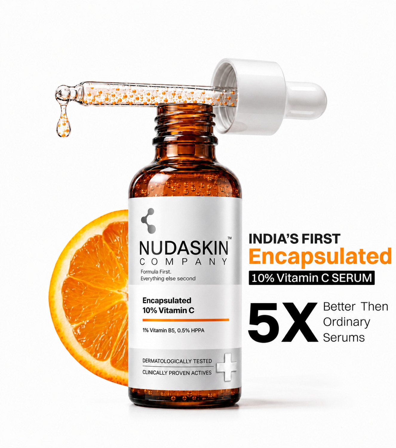 NUDASKIN Encapsulated 10% Vitamin C Face Serum 30ml - Image 1