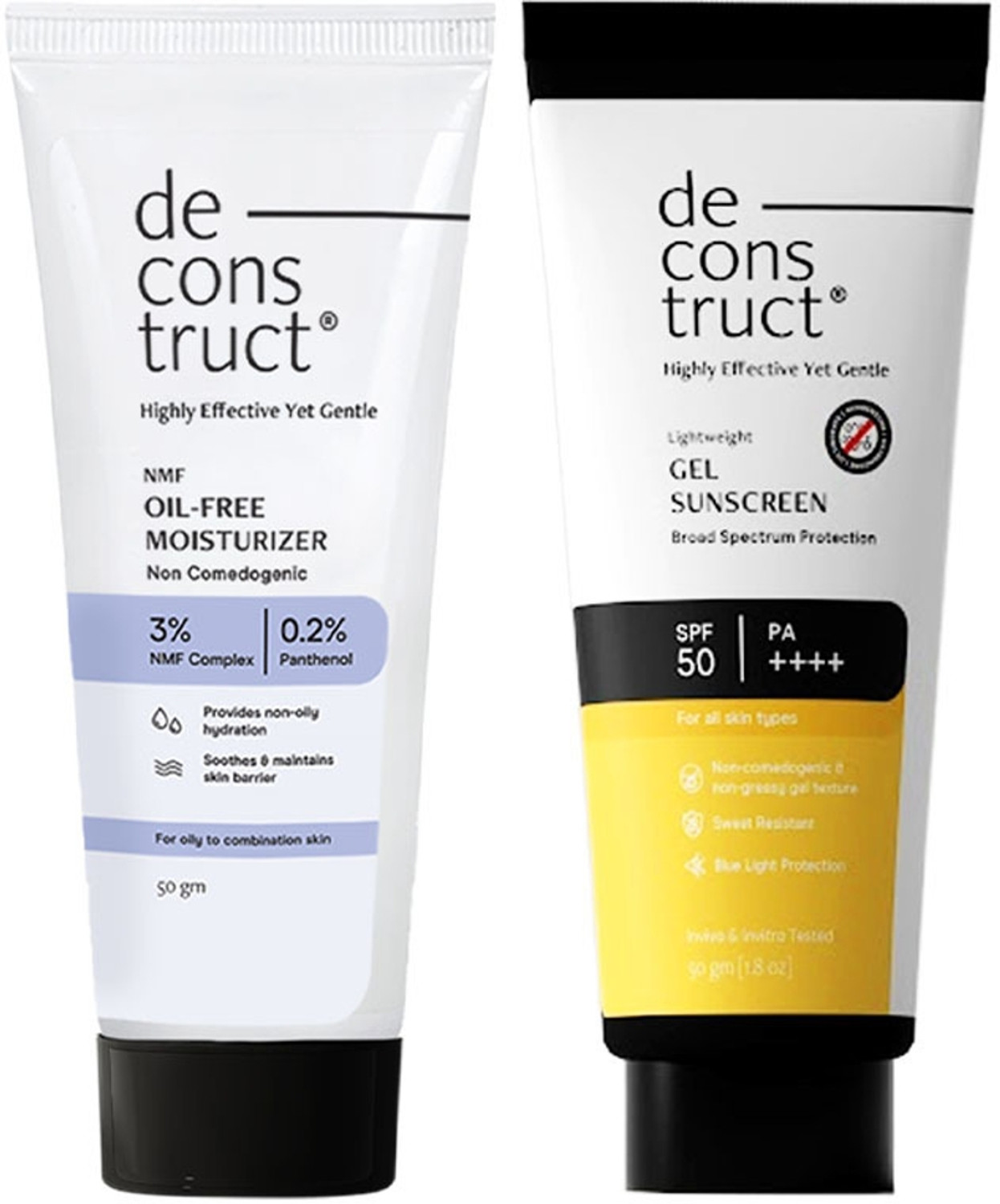 Deconstruct Hydration & Defense Combo: Oil-Free Moisturizer & No White Cast SPF 55+ (100 g) - Image 1