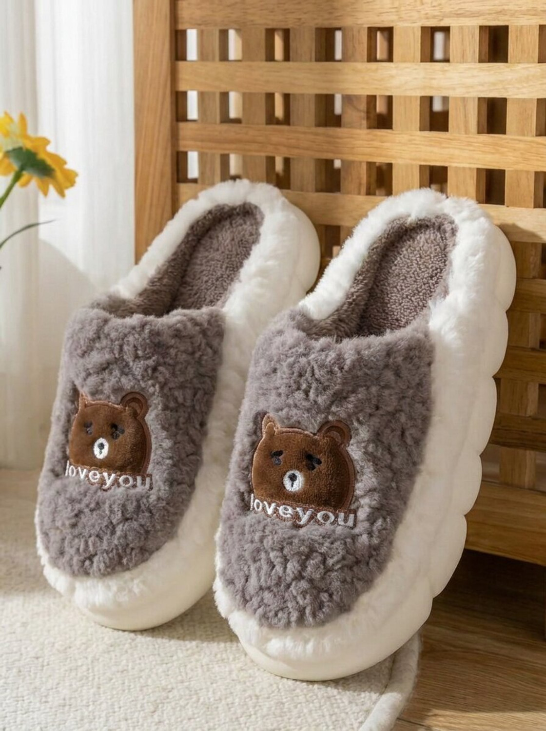 WOLVESDEN Unisex Flip Flops (Brown , 10) - Image 1
