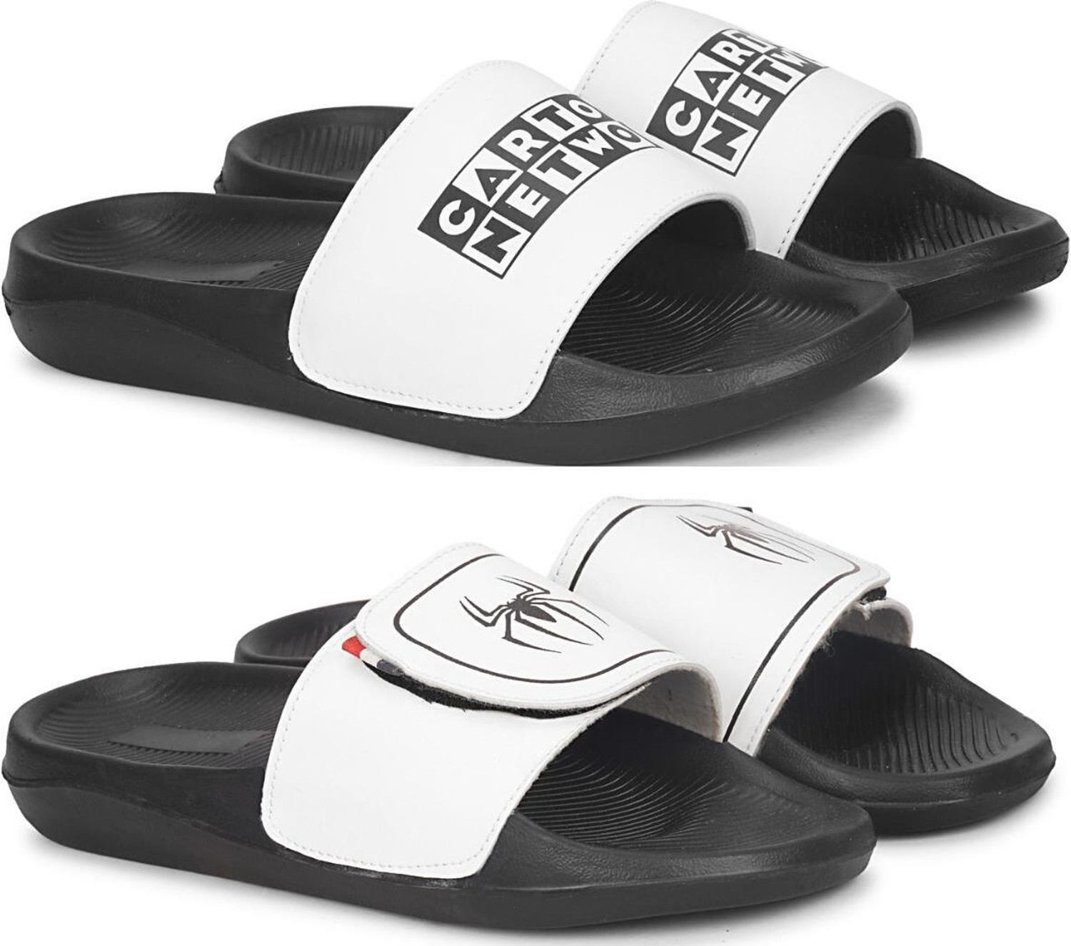 Foot Print Men Slides Multicolor Size 7 - Image 1