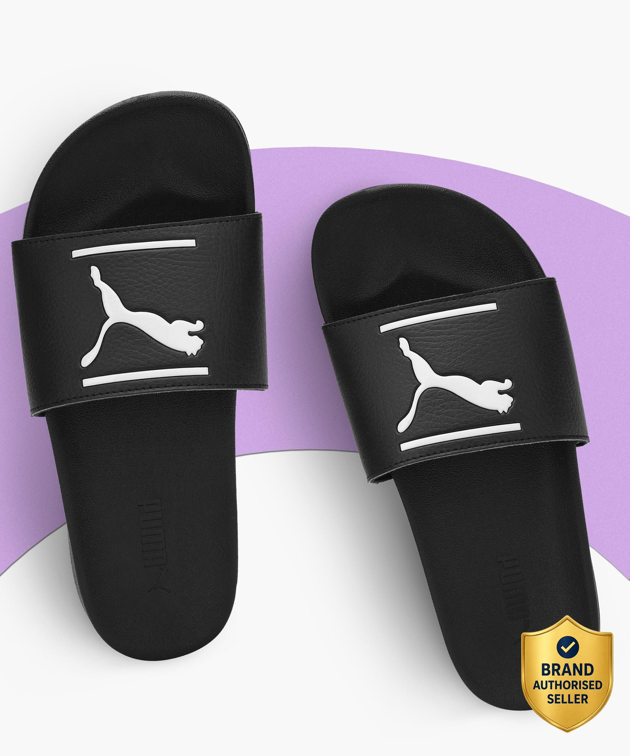 PUMA Leadcat FTR Comfort Men Slides Black Size 9 - Image 1