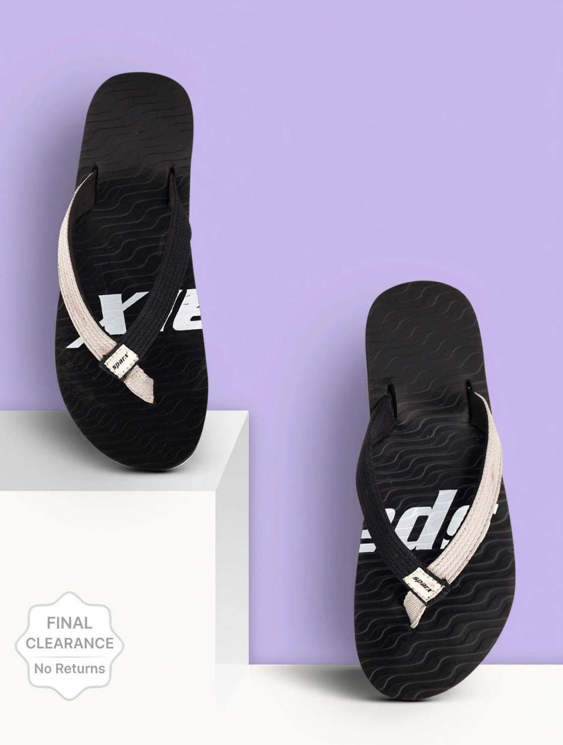 Sparx SFG-204 Men Flip Flops Black Grey 7 UK - Image 1