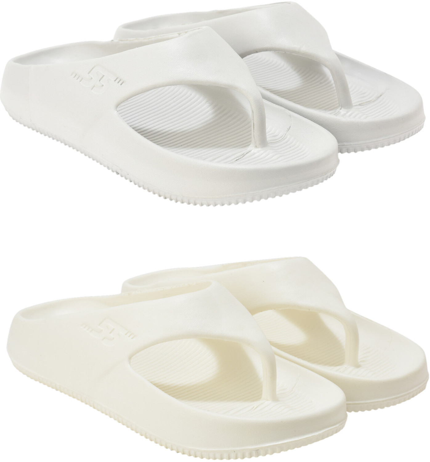ROKKS Men Flip Flops White Size 10 - Image 1