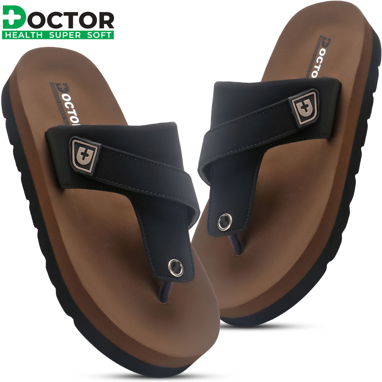 Doctor Health Super Soft Men Slippers Multicolor Size 9 - Image 1
