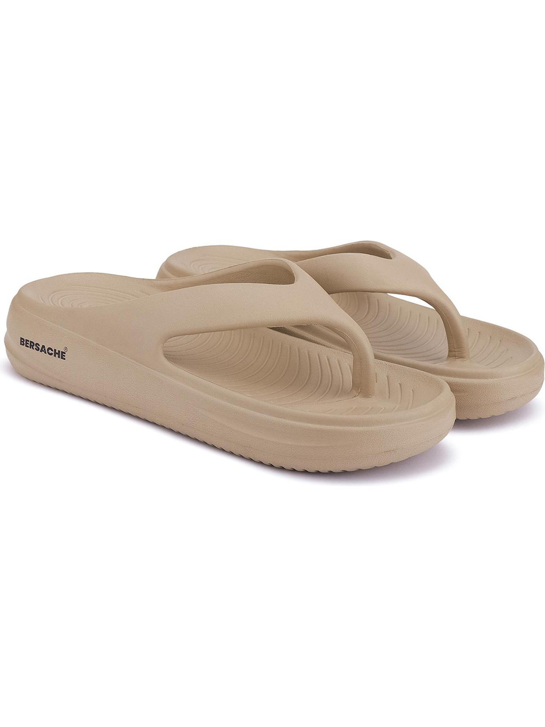 BERSACHE Women Clogs Sandal (Beige, 8) - Image 1
