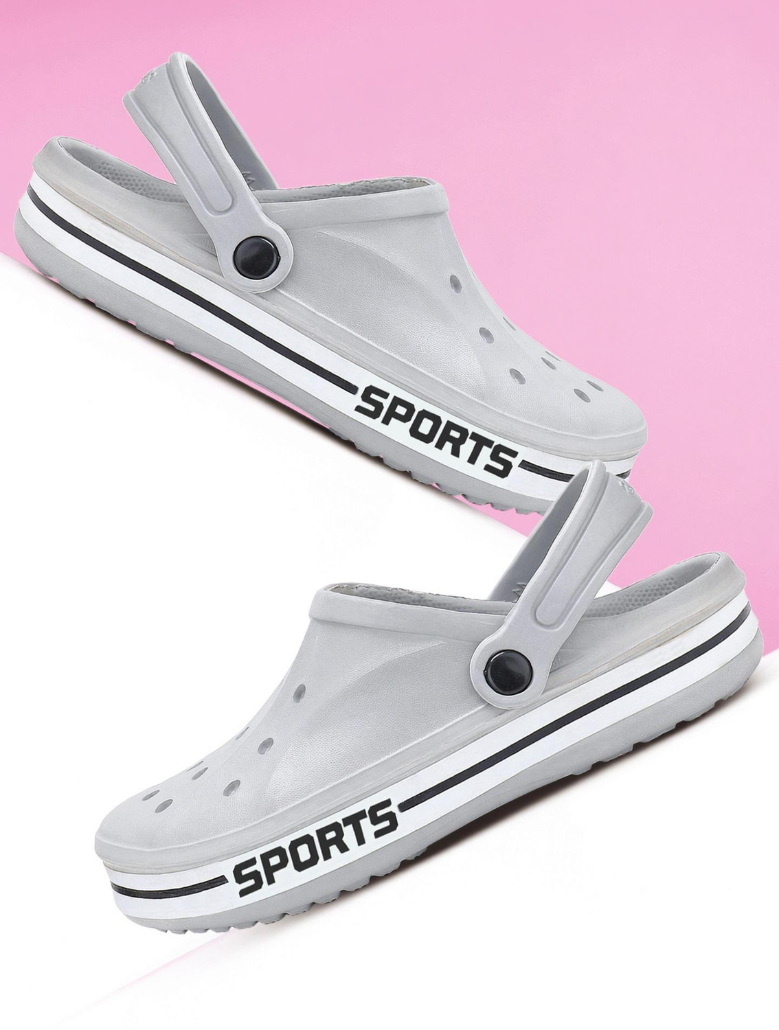 Earton Men Slides (Grey , 9) - Image 1