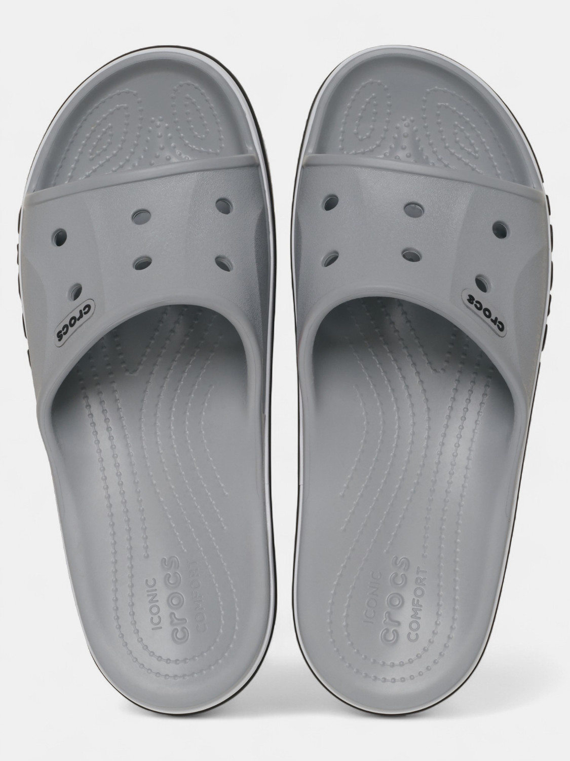 Crocs Unisex Slides Grey Size 8 - Image 1