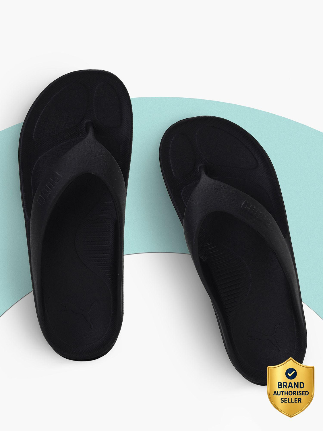 PUMA Wave Flip RES Men Flip Flops (Black, UK 9) - Image 1