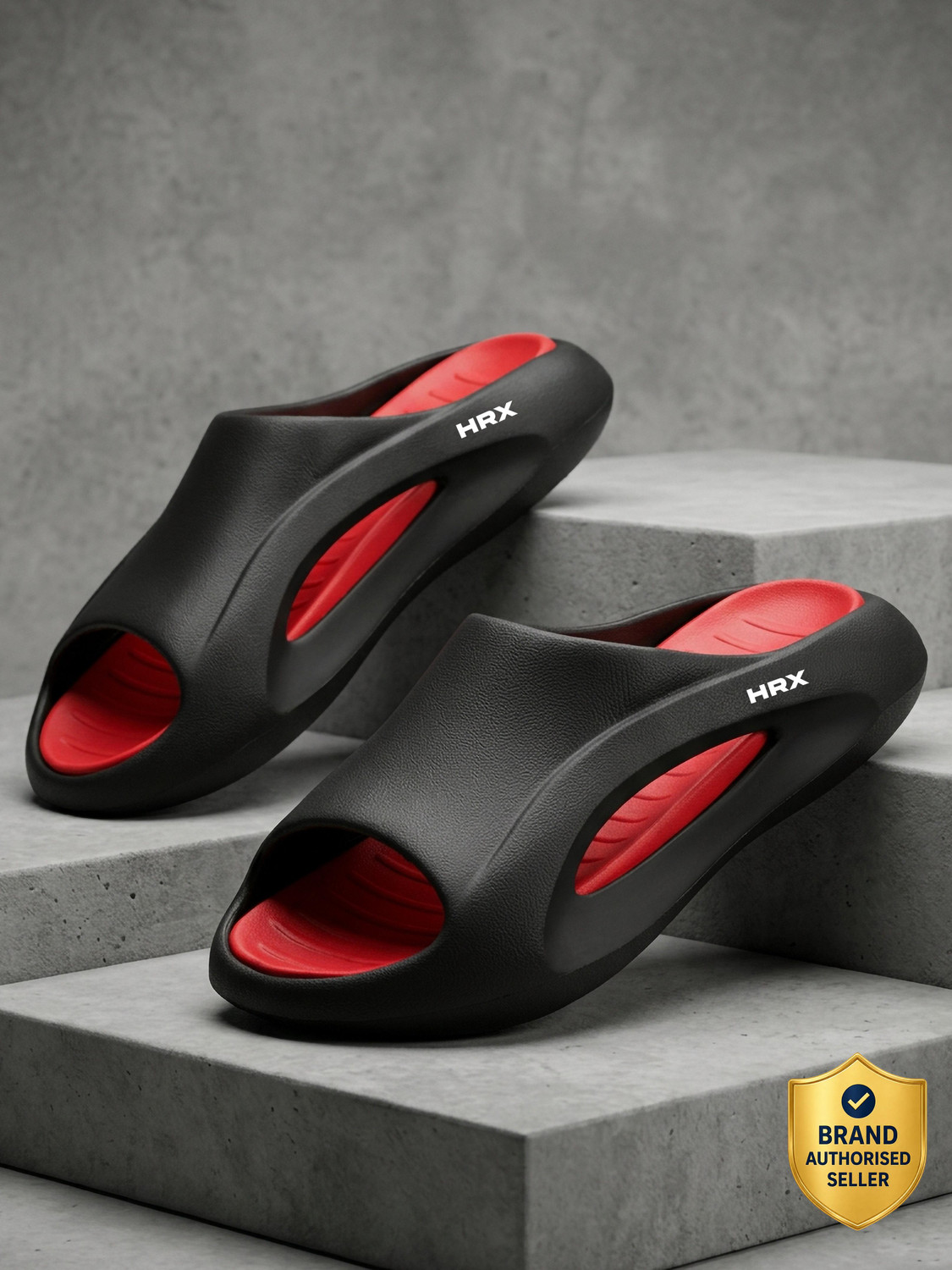 HRX by Hrithik Roshan Men Slides (Multicolor , 7) - Image 1