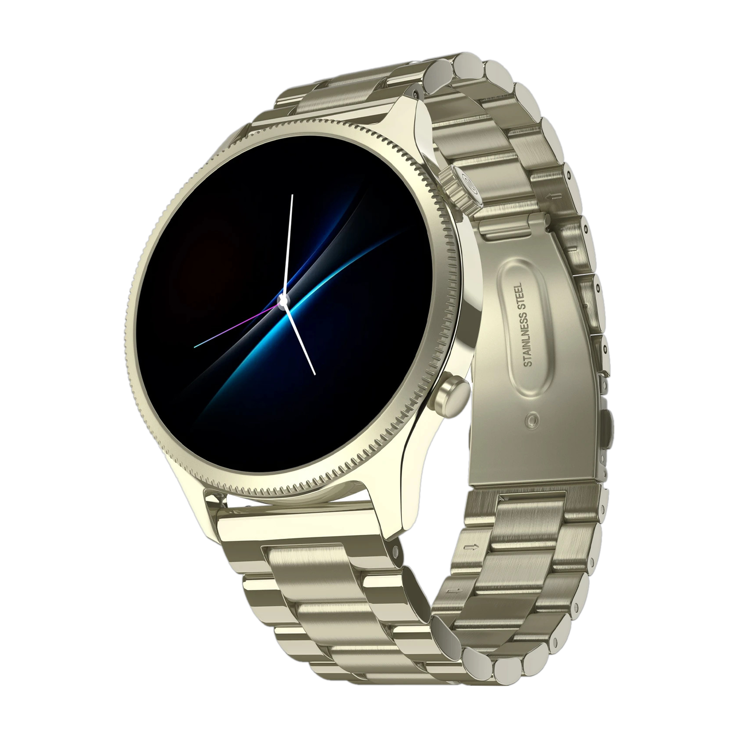 Noise Evolve 4 Metal Edition with 1.46 inch AMOLED Display & Bluetooth Calling Smartwatch (Elite Nickel Strap, Regular) - Image 1