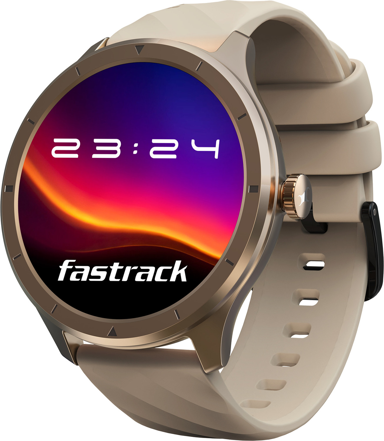Fastrack Fastrack Revoltt FR2 Smartwatch (Beige Strap, Free Size) - Image 1