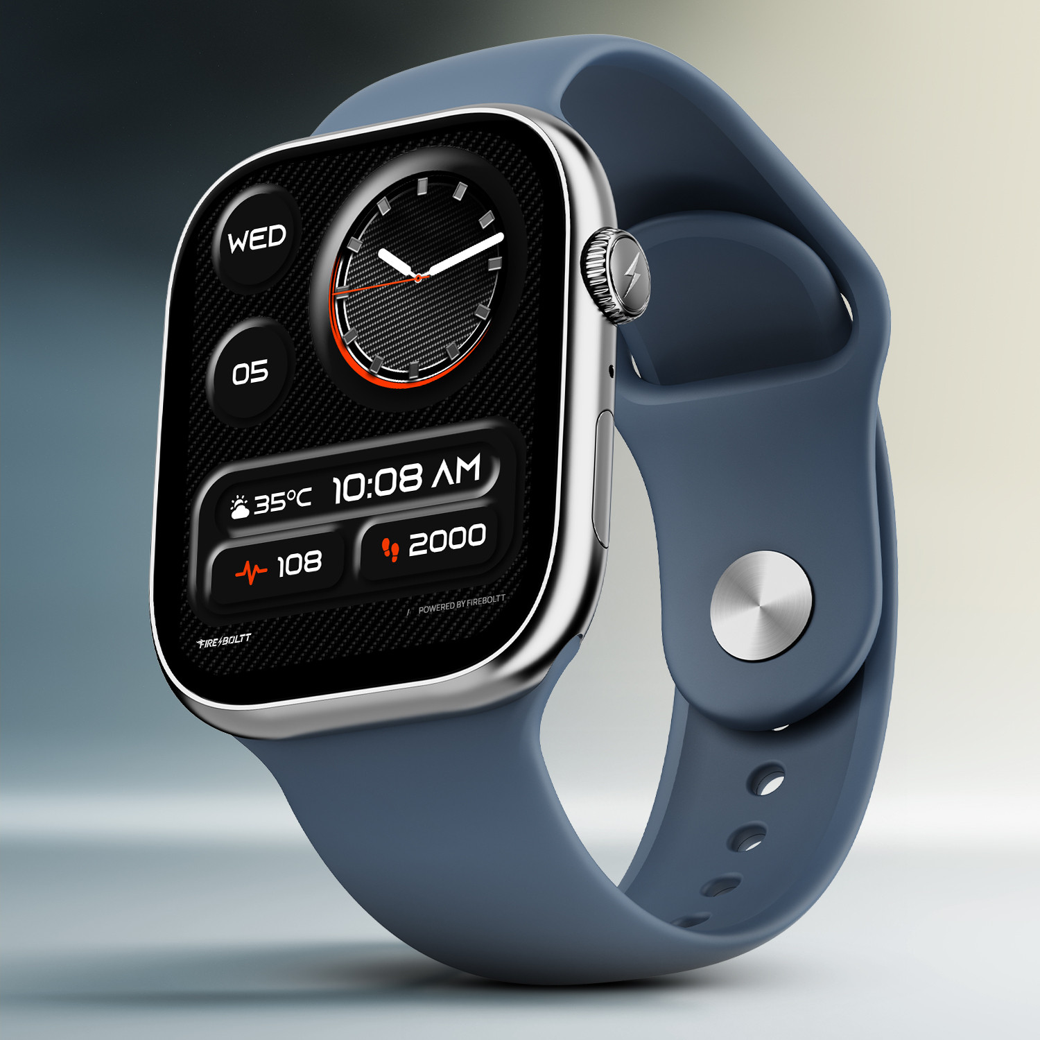 Fire-Boltt Rise X 1.96" HD Display Smartwatch (Blue) - Image 1