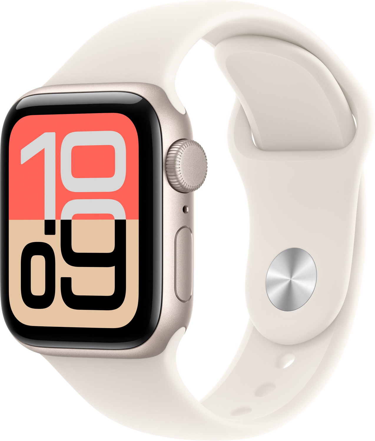 Apple Watch SE 3 GPS 40mm Starlight Aluminium Case Sport Band - Image 1