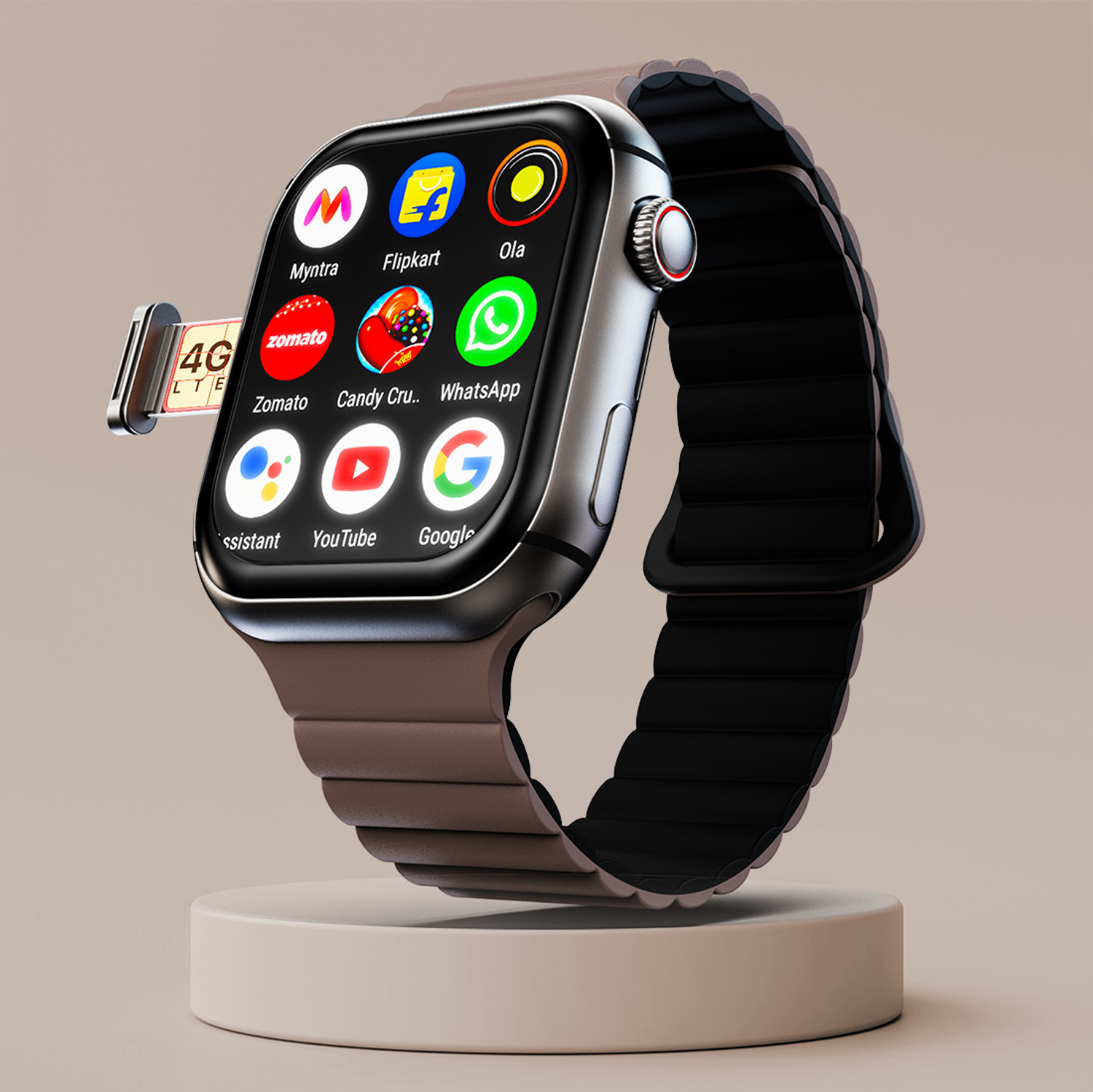 Fire-Boltt Dream WristPhone Smartwatch, Irish Glam Strap - Image 1