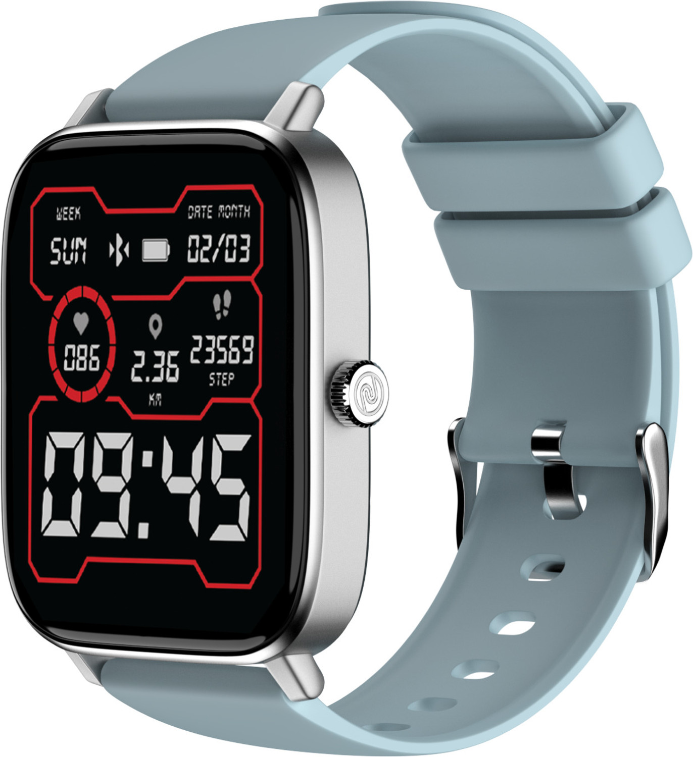Noise Colorfit Icon 2 1.8'' Display with Bluetooth Calling, AI Voice Assistant Smartwatch (Space Blue Strap, Regular) - Image 1