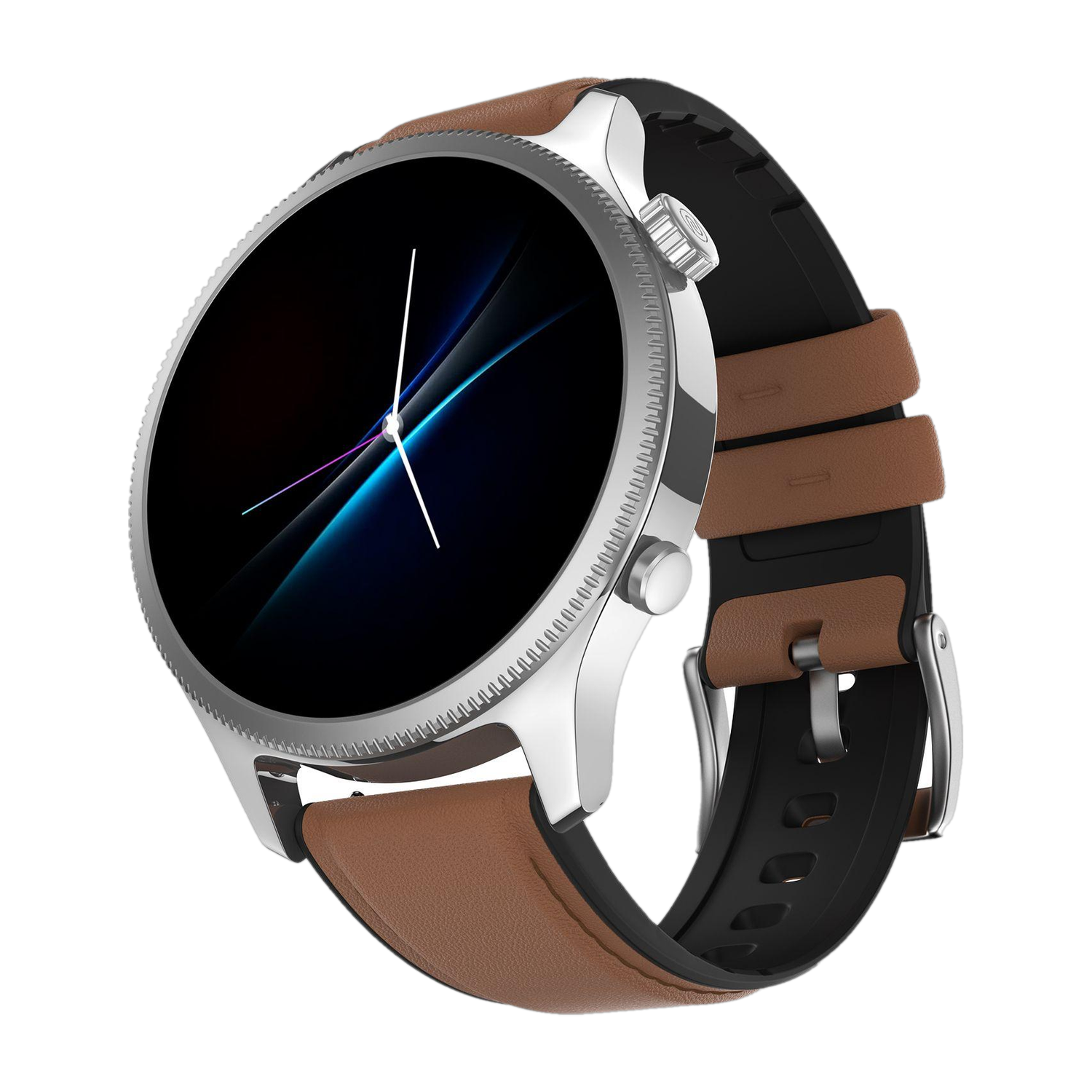 Noise NoiseFit Evolve 4 Smartwatch (Vintage Brown Strap) - Image 1