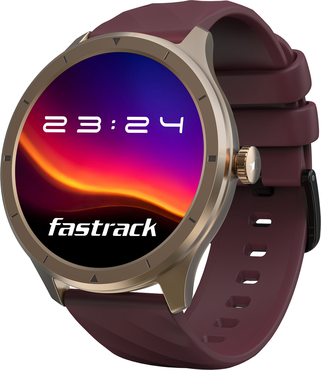 Fastrack Fastrack Revoltt FR2 Smartwatch (Wine Red Strap, Free Size) - Image 1