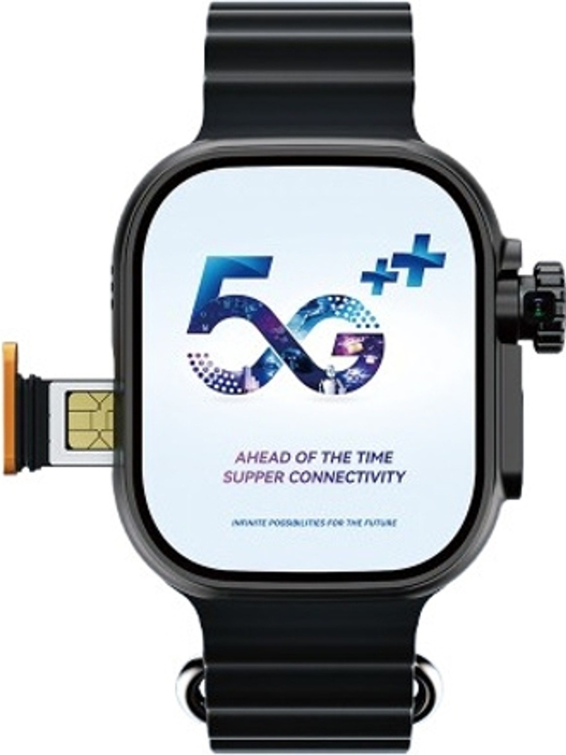SEHUB WS10 Ultra Premium 5G Smartwatch with 8GB RAM, 128GB Storage & Play Store App Smartwatch (Black Strap, 49 mm) - Image 1