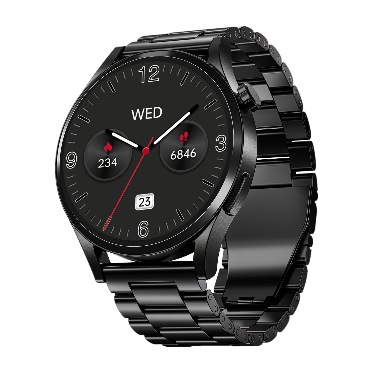boAt Chrome Horizon Smartwatch (Steel Black Strap, Free Size) - Image 1