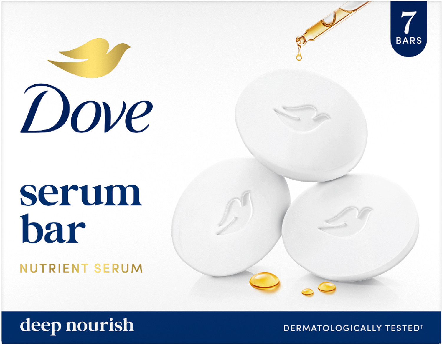DOVE Serum Bar with Nutrient Serum (7 x 125 g) - Image 1