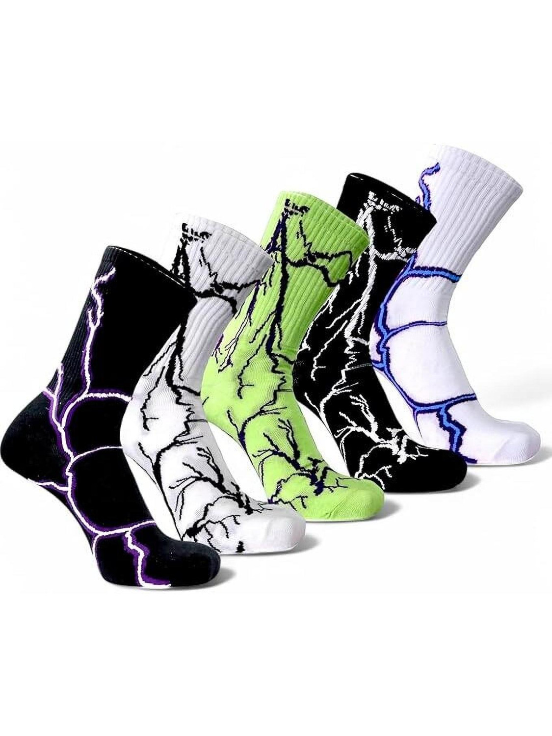 ELVADO Unisex Printed Calf Length (Pack of 5) - Image 1