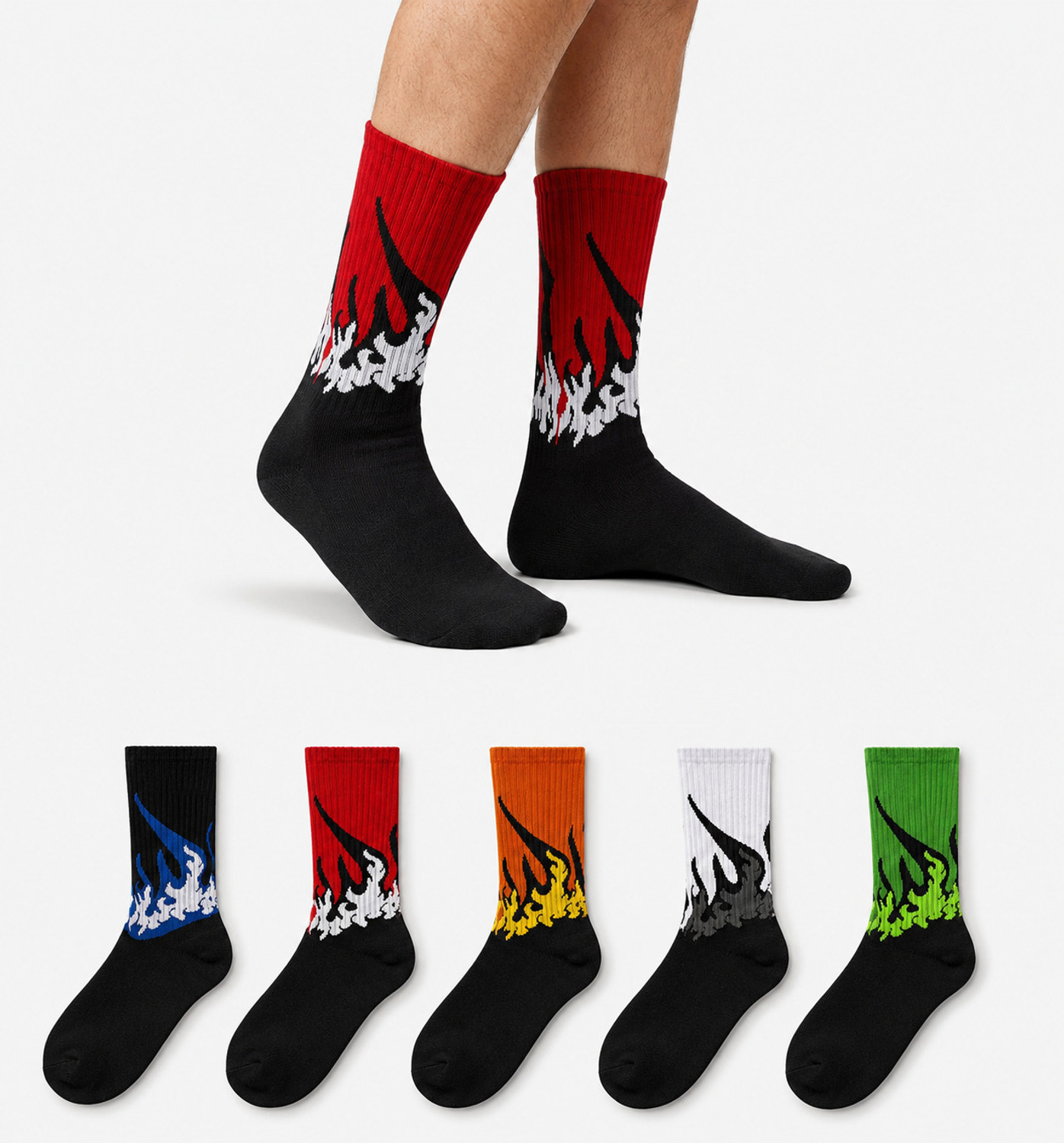 Kevorix Unisex Printed Mid-Calf/Crew, Calf Length, Ankle Length - Image 1