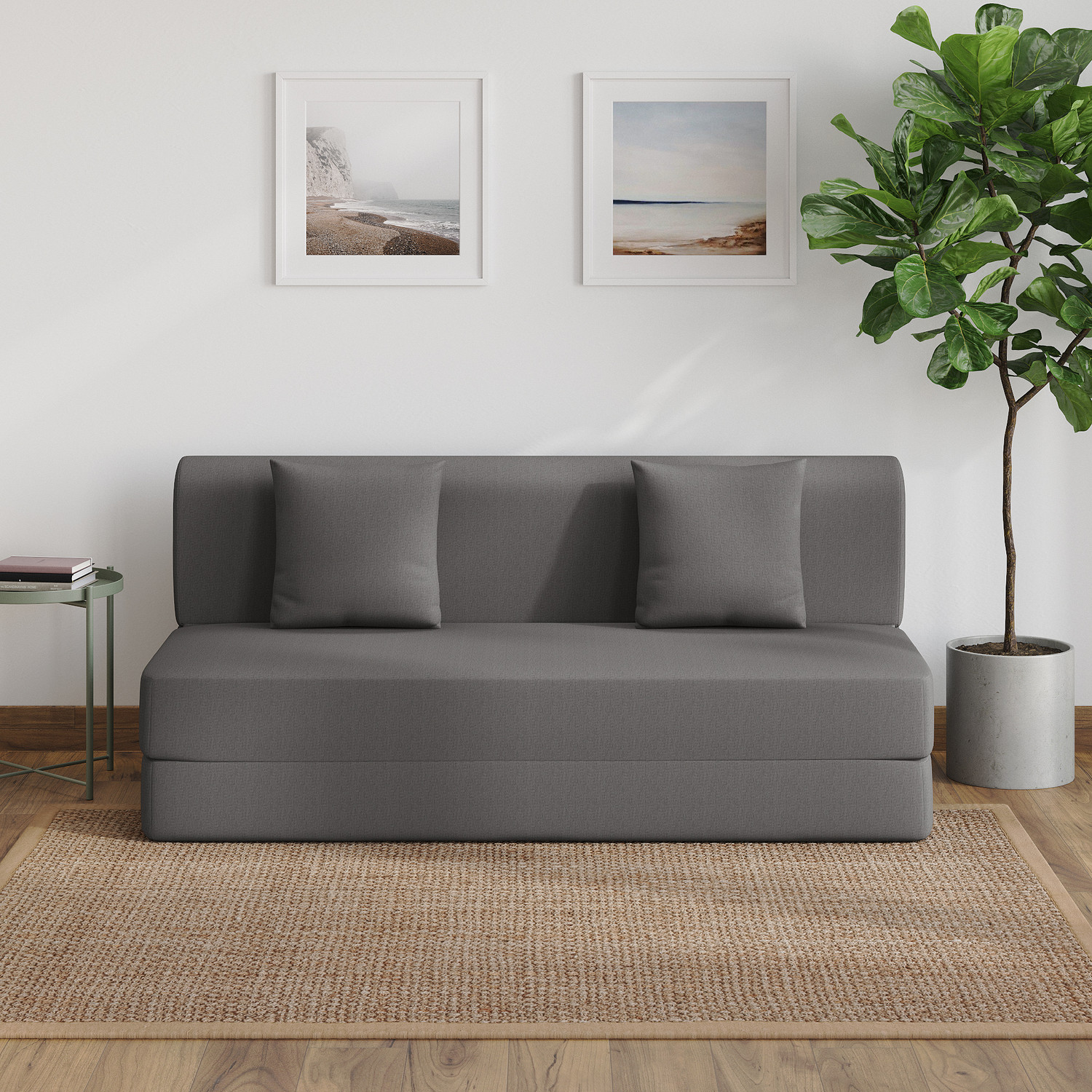 Wakefit Flipper (6.5 Thickness) 3 Seater Double Foam Fold Out Sofa Cum Bed (Finish Color - Warpknit Grey Delivery Condition - Pre-assembled) - Image 1