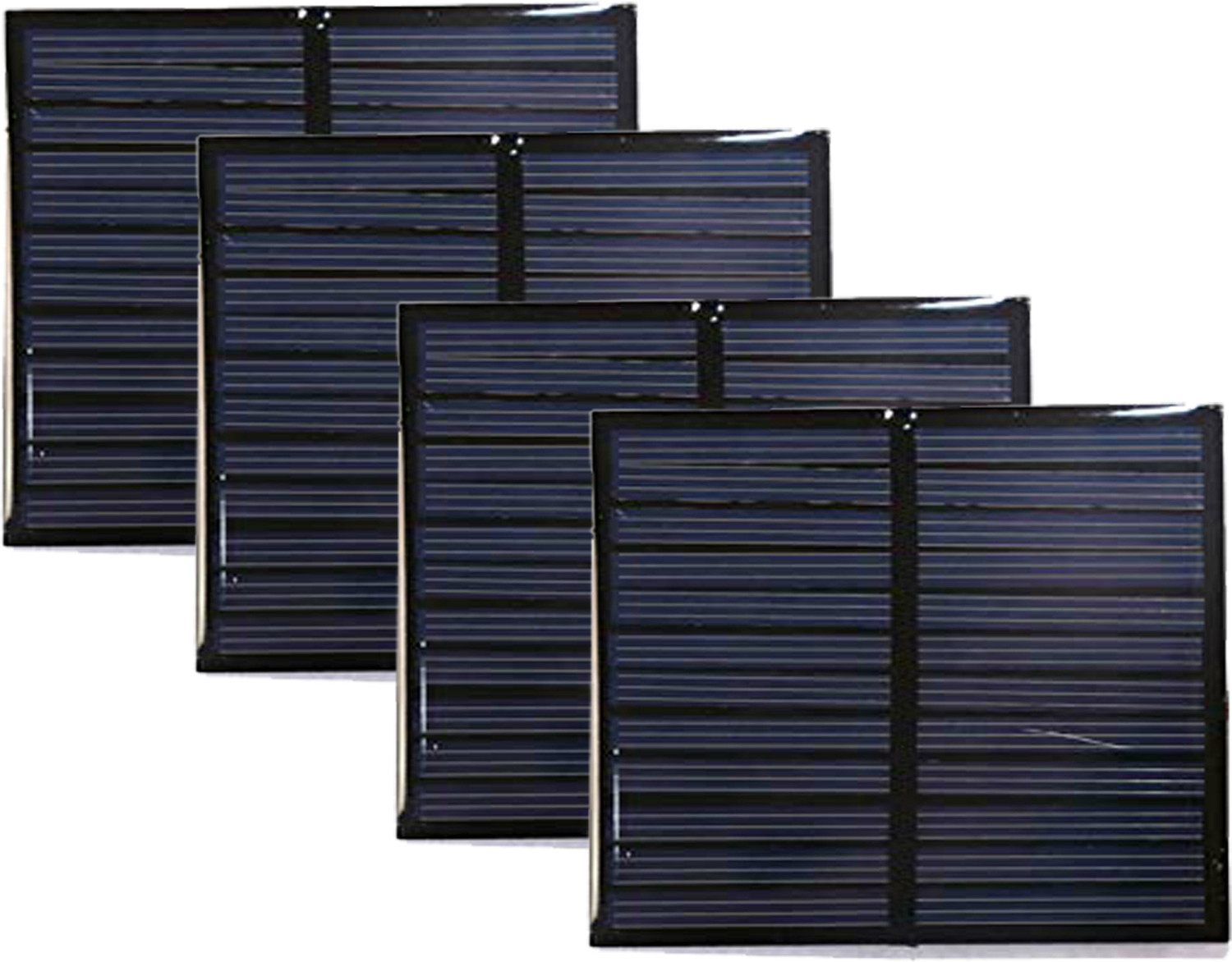 ambert 6V 1W Mini Solar Panel 70x70mm 75mA (Pack of 4) - Image 1