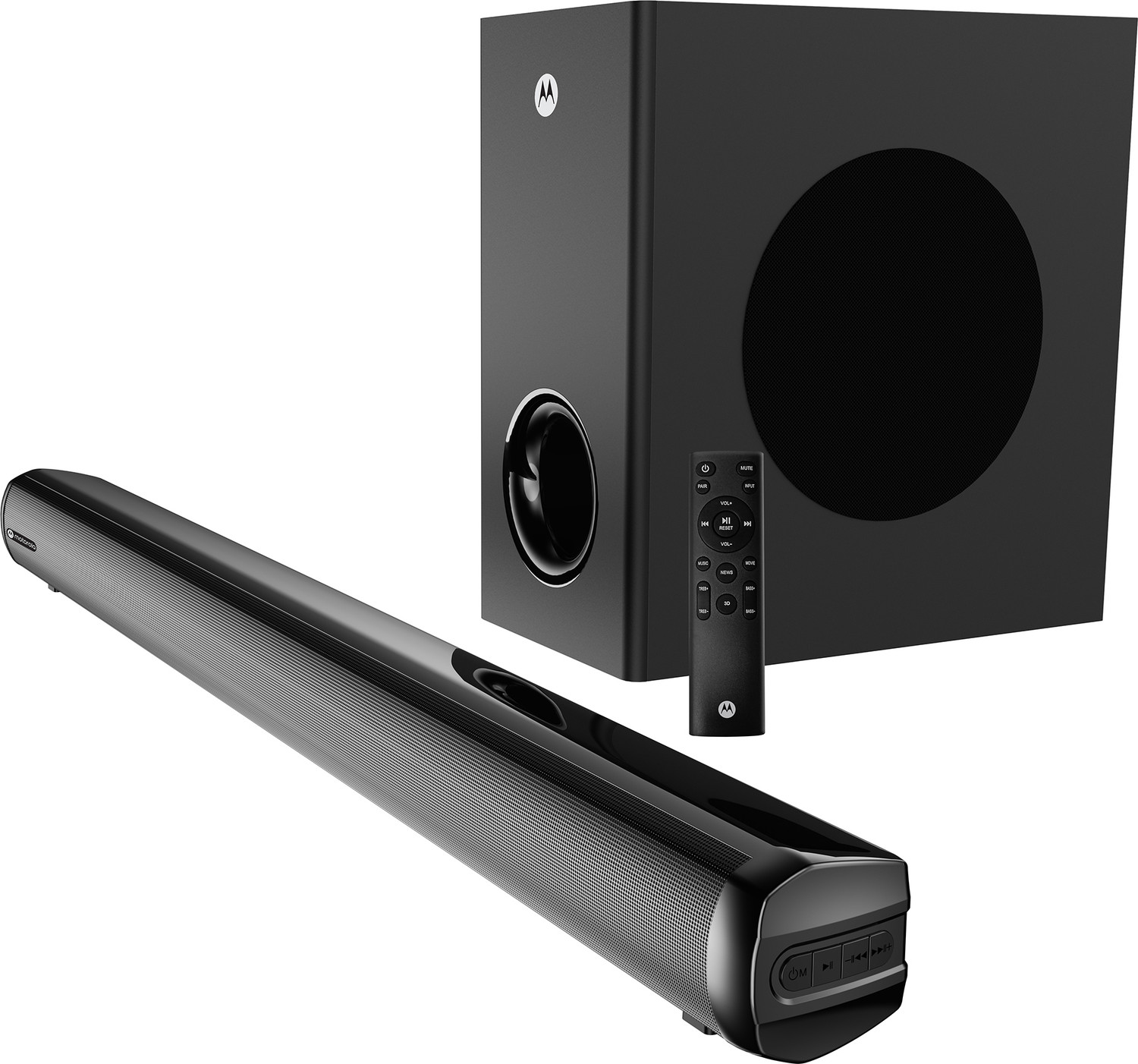 MOTOROLA Amphibeat 160 W Bluetooth Soundbar (Black, 2.1 Channel) - Image 1