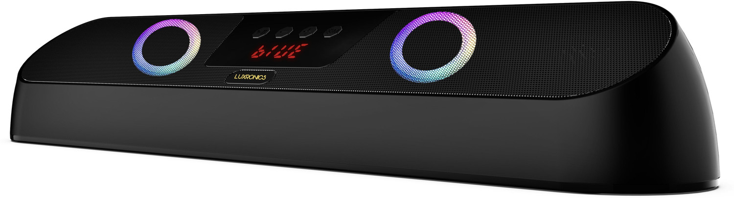LUXRONICS Vibe-X 20W Bluetooth Speaker with FM Radio (Black) - Image 1