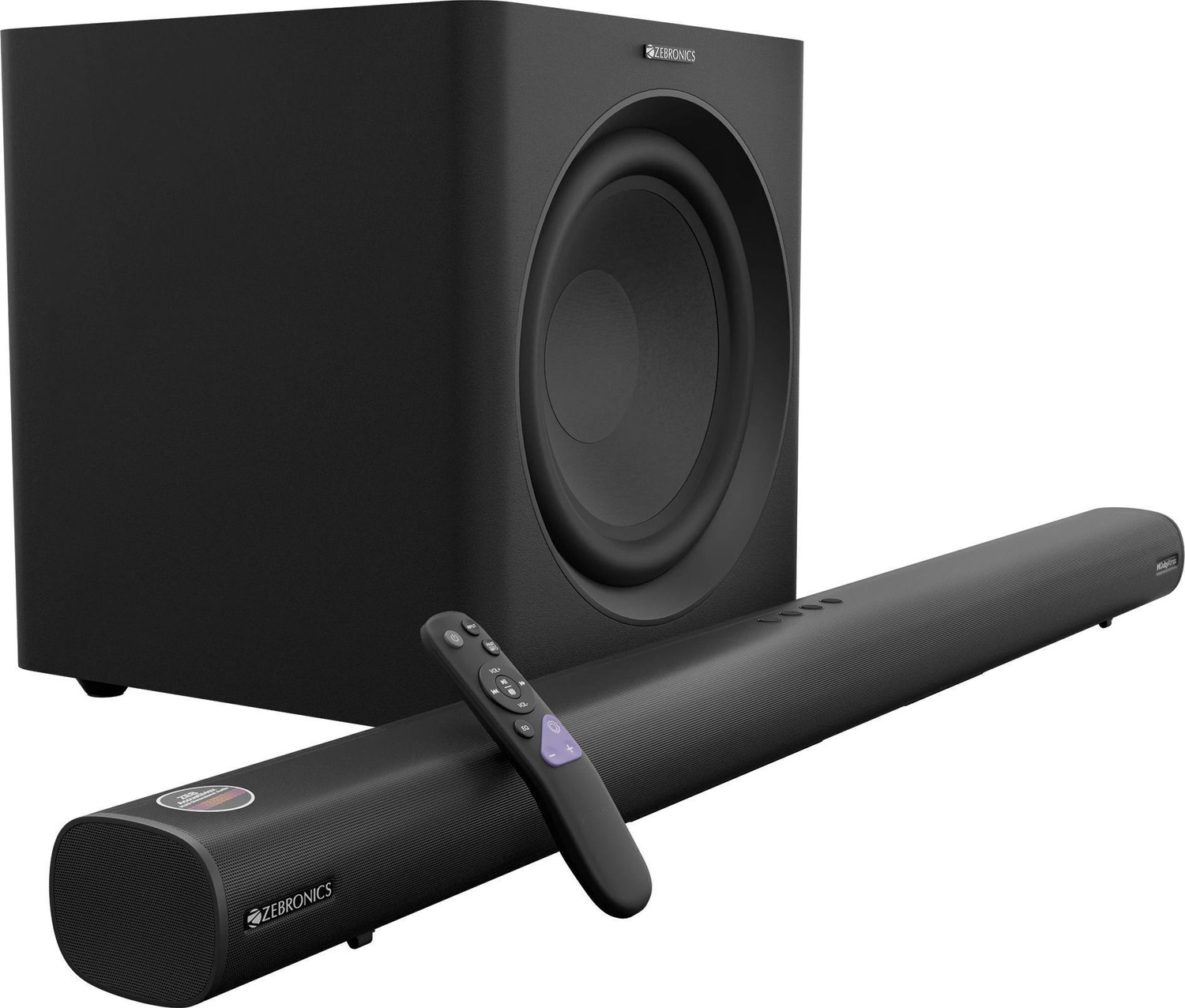 ZEBRONICS BAR 9920,Wireless Subwoofer,TV eARC, Optical 900 W Bluetooth Soundbar (Black, 7.1.2 Channel) - Image 1