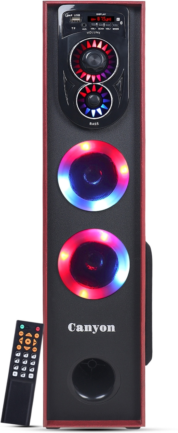 Canyon S-07 180W Bluetooth Tower Speaker (Black, Red) - Image 1