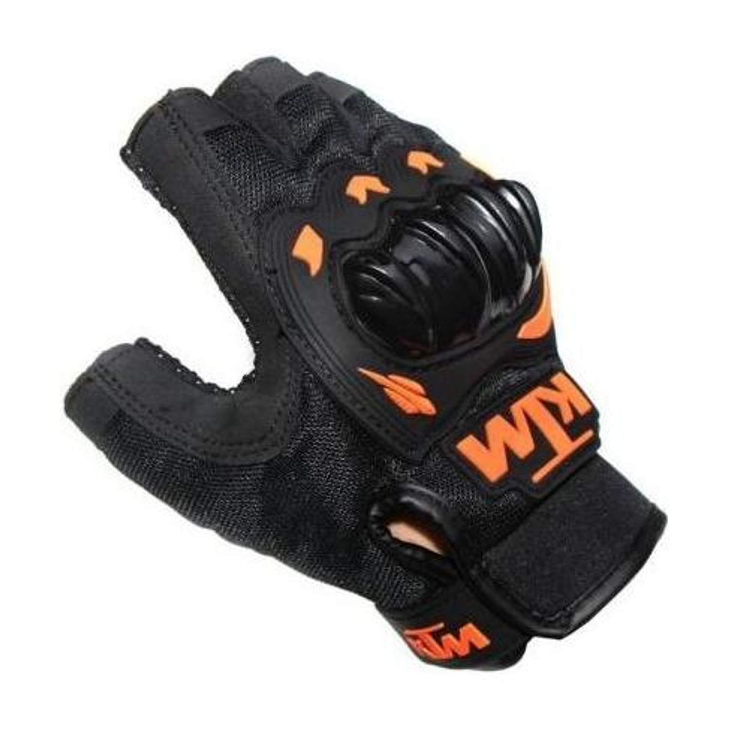 Dr. Homz N Kitch PRO1KTM HALF FINGER DURABLE Riding Gloves (Black) - Image 1