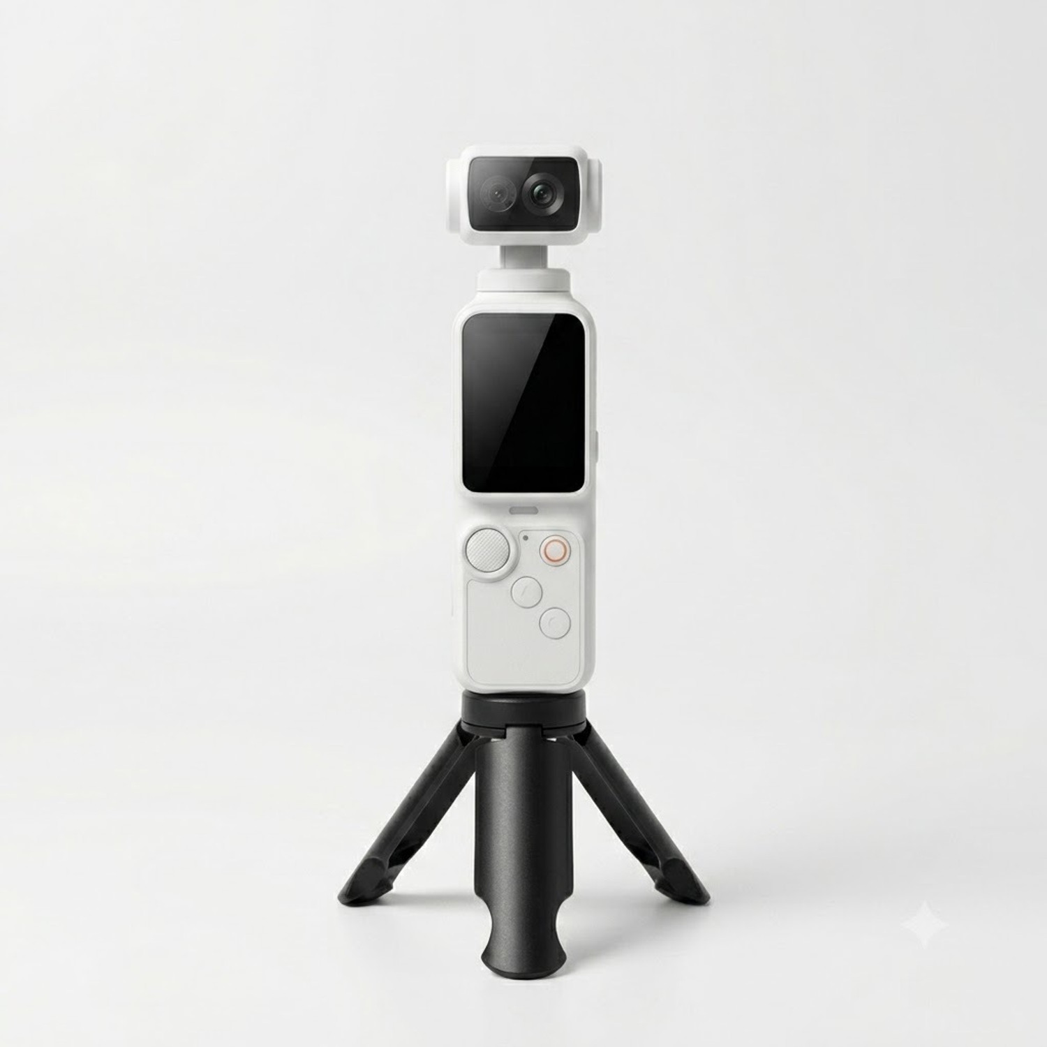PREMY Mini Pocket Camera 2K Ultra HD 270° Rotating Lens (White, 20MP) - Image 1