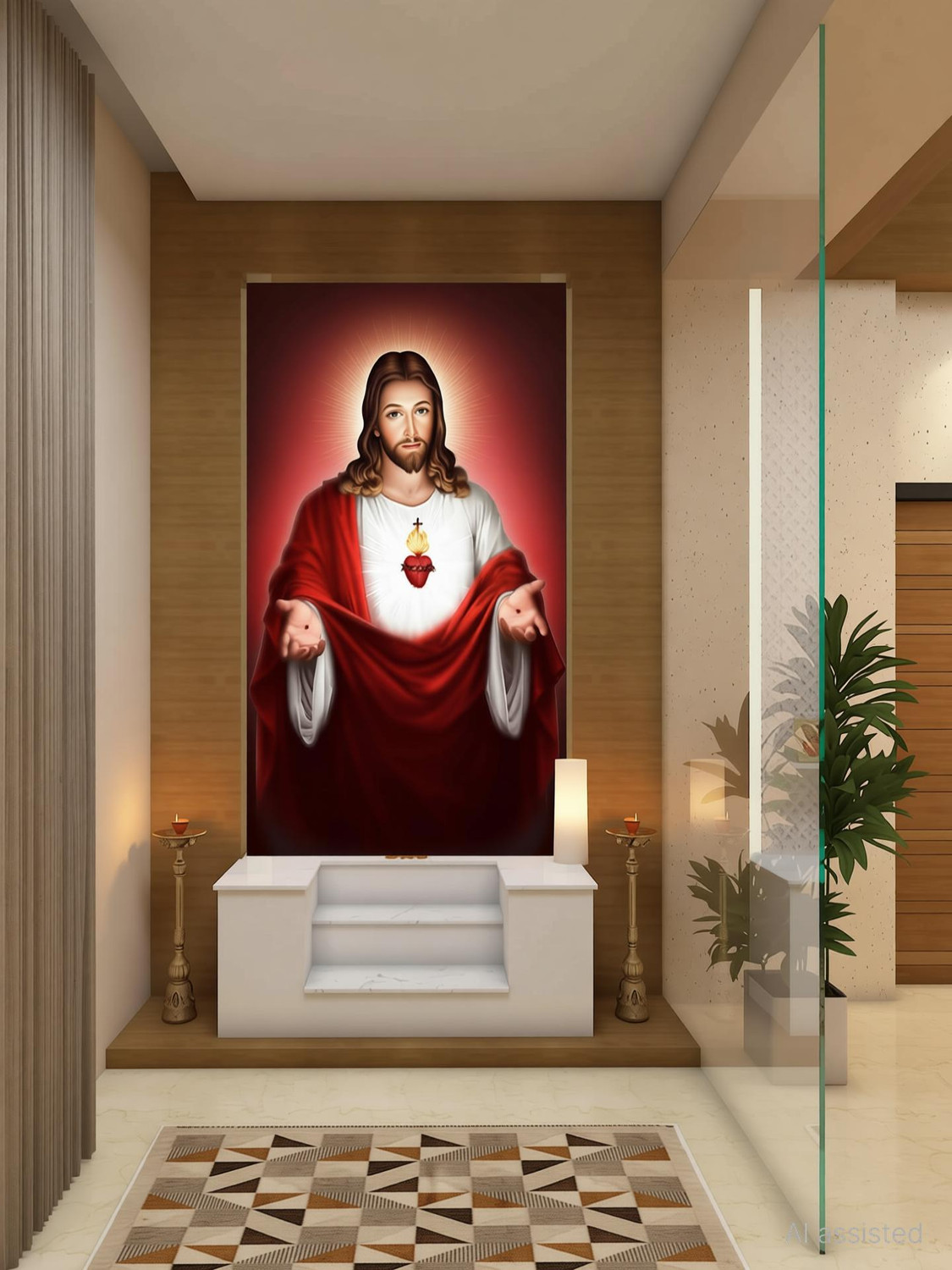 voorkoms 45.72 cm God Wall Sticker Removable (Pack of 1) - Image 1