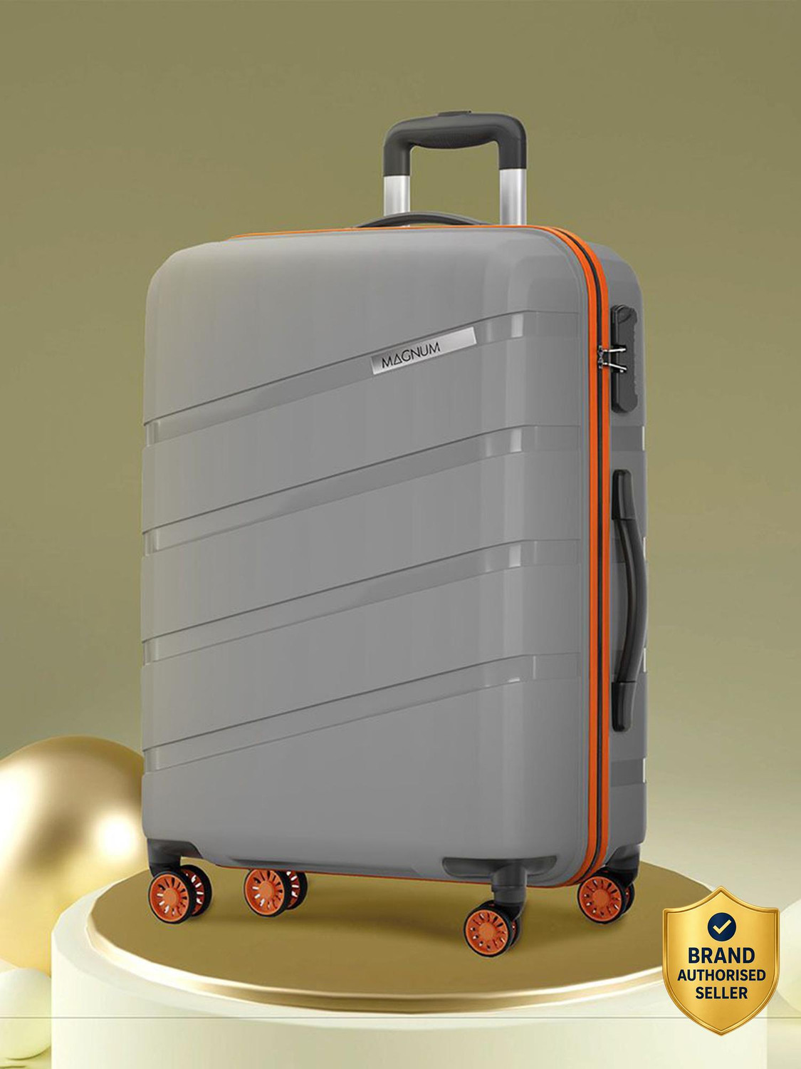 Magnum by Safari Medium Check-in Suitcase (66 cm) 8 Wheels - Magnum Evolix 66 - Grey - Image 1