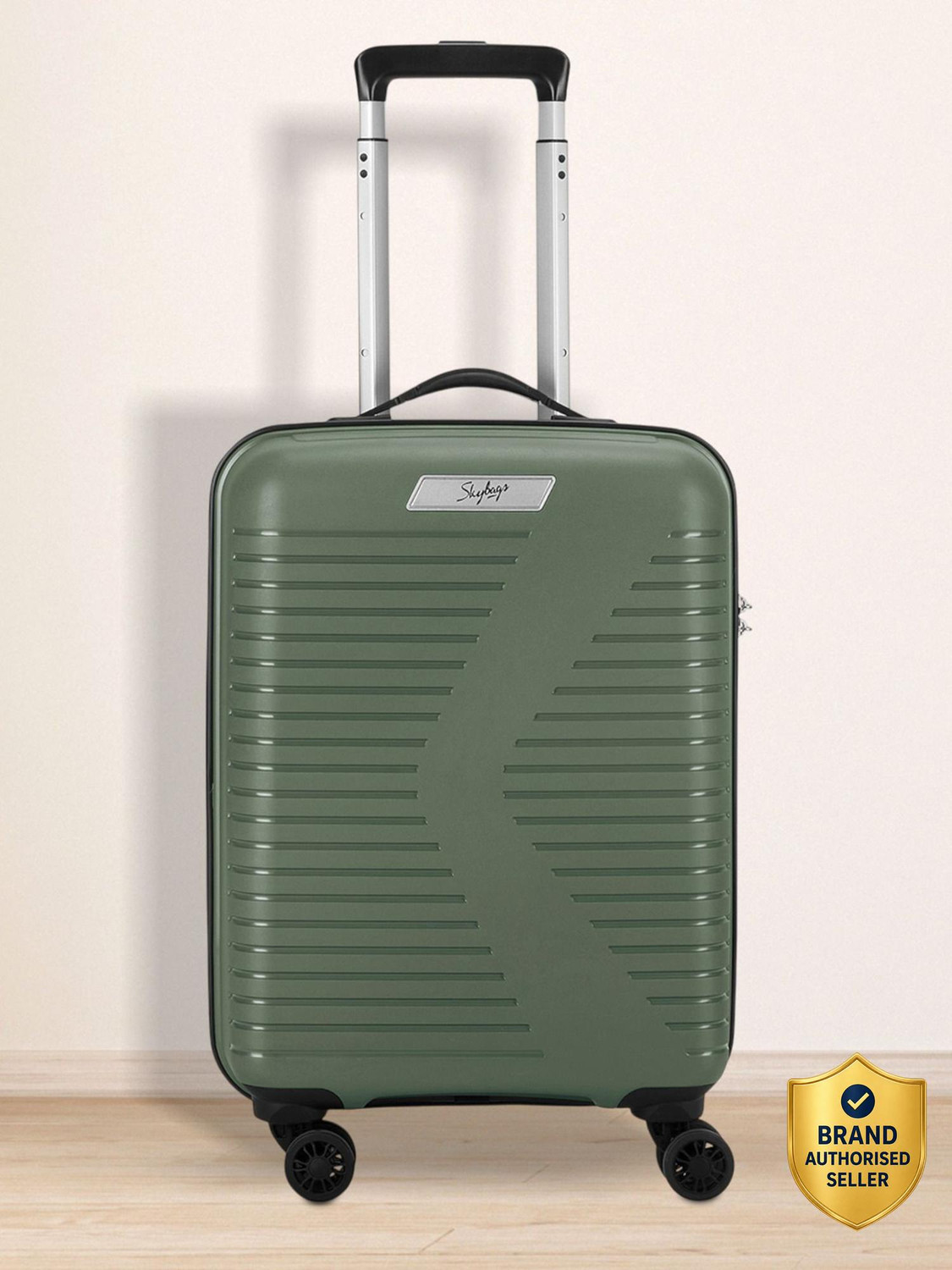SKYBAGS Small Cabin Suitcase (56 cm) 8 Wheels - BEATPS55IVG - Green - Image 1