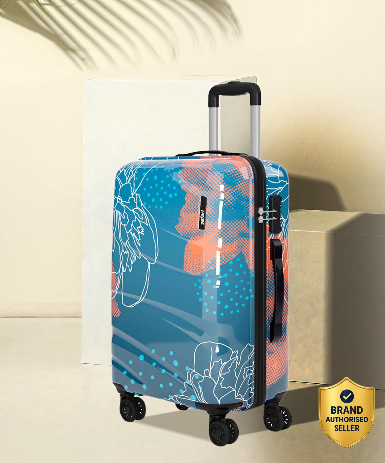 SAFARI Medium Check-in Suitcase 65cm 8 Wheels Multicolor - Image 1