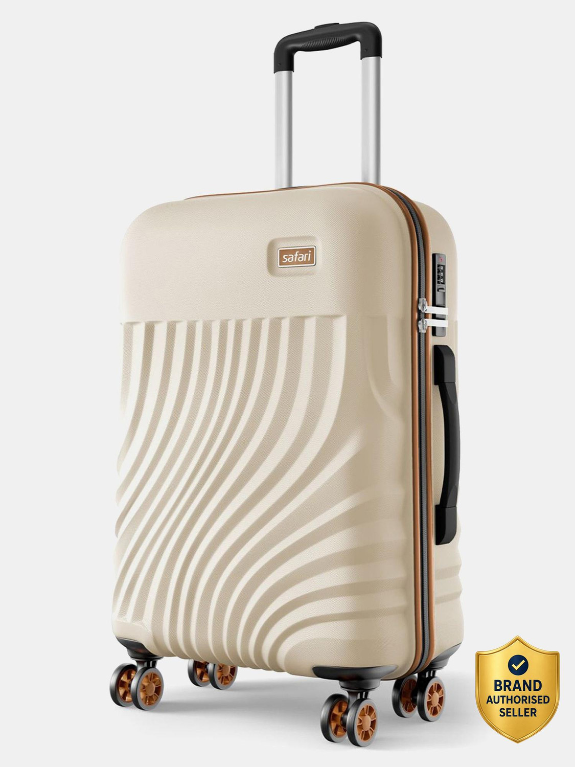 SAFARI Medium Check-in Suitcase (65 cm) 8 Wheels - KEPLAR 4W - Beige - Image 1